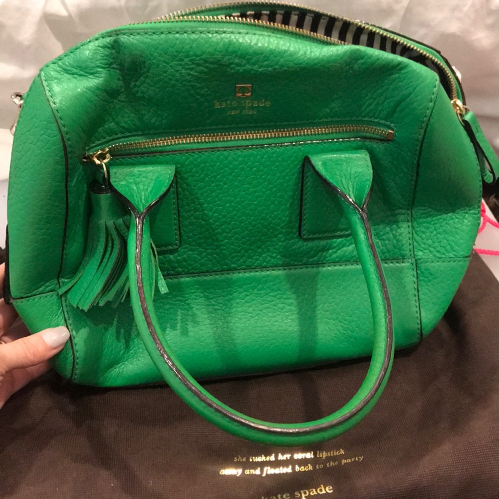 Green Kate Spade Purse